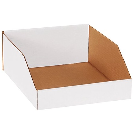 Bsc Preferred 10 x 12 x 4-1/2'' White Bin Boxes, 25PK BUY00032187